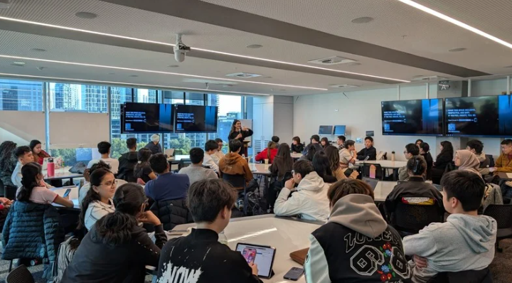 Monash university postgraduate students inspired by a talk on inclusion & innovation